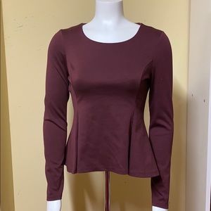 BCBGeneration Maroon Peplum